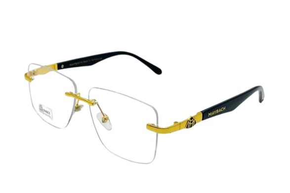 Luxury Cartier Rimless Glasses – Panther Design Unisex Gold Eyewear