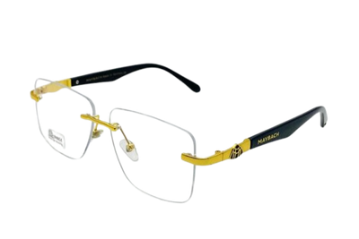 Luxury Cartier Rimless Glasses – Panther Design Unisex Gold Eyewear