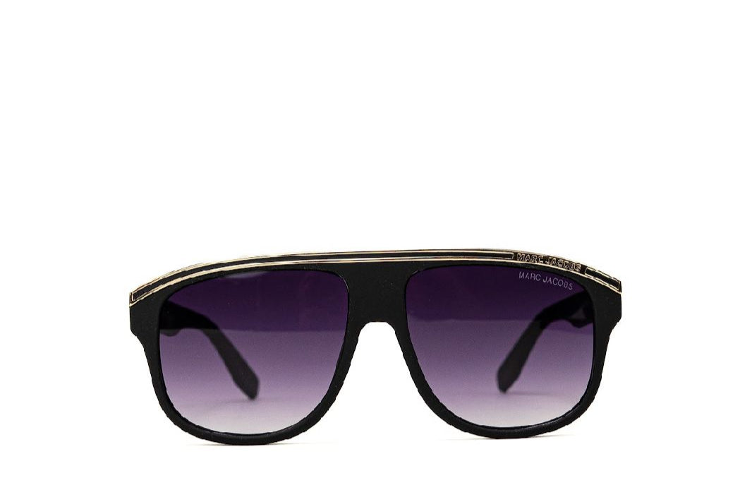 Marc Jacobs Classic Black Aviator-Style Sunglasses - EyefinityZone
