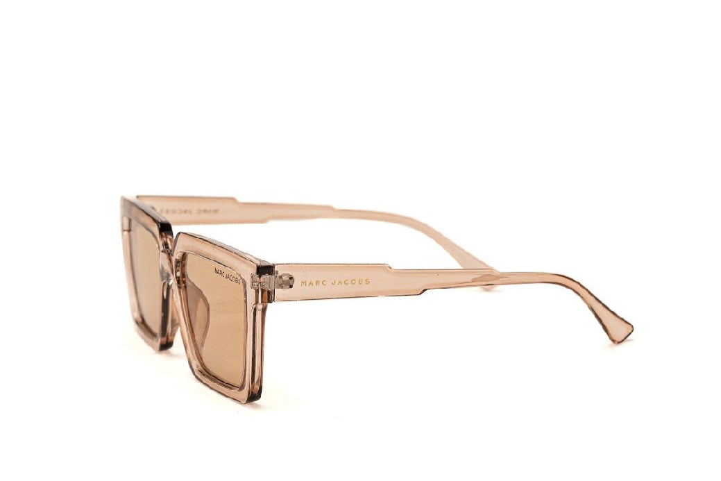 Marc Jacobs Transparent Square Sunglasses – Brown Lens - EyefinityZone