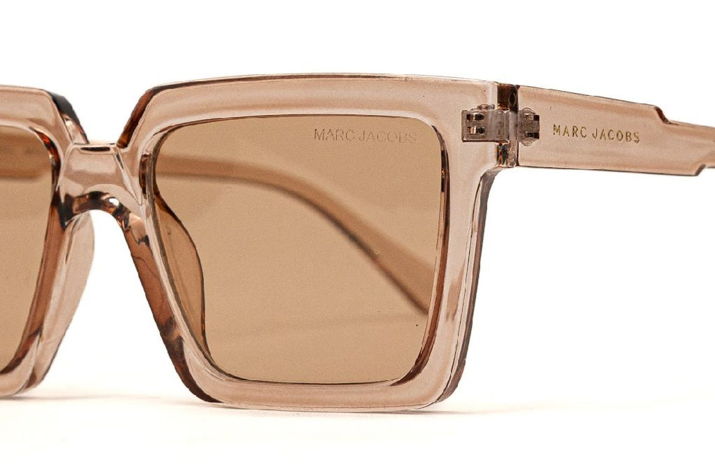 Marc Jacobs Transparent Square Sunglasses – Brown Lens - EyefinityZone
