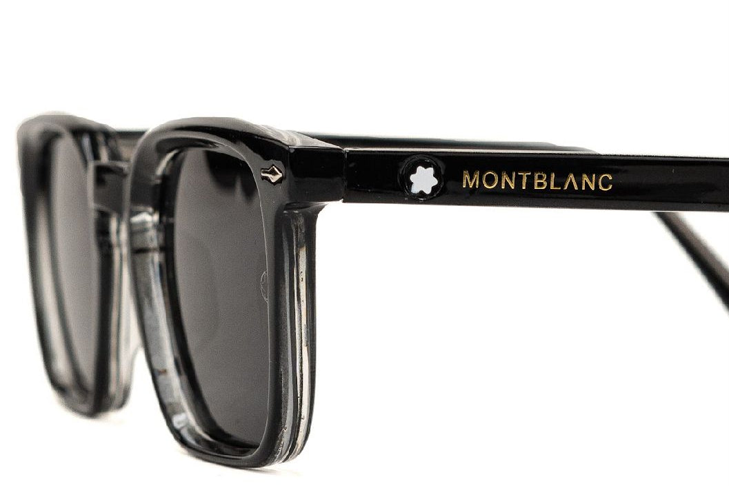 Montblanc Classic Black Square Sunglasses for Men & Women - EyefinityZone