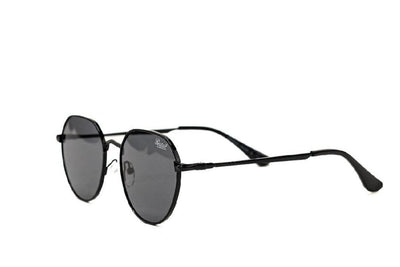 UrbanEdge Octagon Black Metal Sunglasses - EyefinityZone