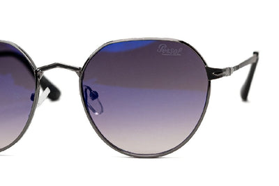 Persol Vintage Round Sunglasses – Blue to Violet Gradient Lens - EyefinityZone