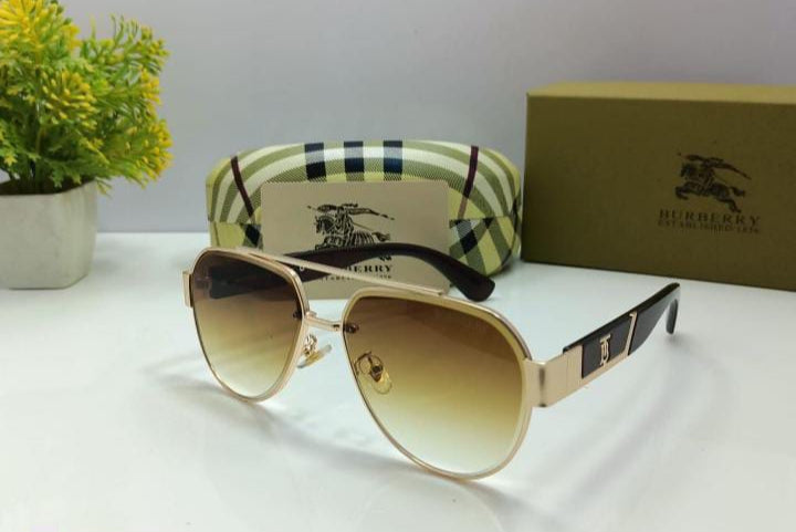 BURBERRY 5086 Gold Brown Orange – LeBrougesInd Exclusive Designer Sunglasses