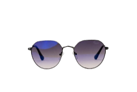 Persol Vintage Round Sunglasses – Blue to Violet Gradient Lens Unisex Eyewear