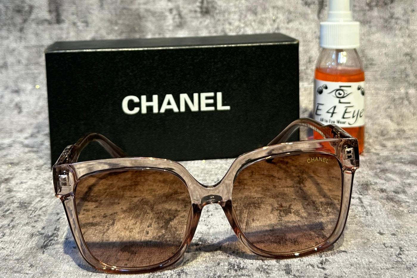 Chanel Oversized Transparent Brown Sunglasses – Luxury Gradient Lens Eyewear for Men & Women